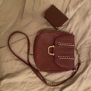 Burgundy Charming Charlie’s Purse